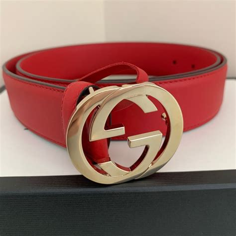 gucci red belt women sale|red suede Gucci belt.